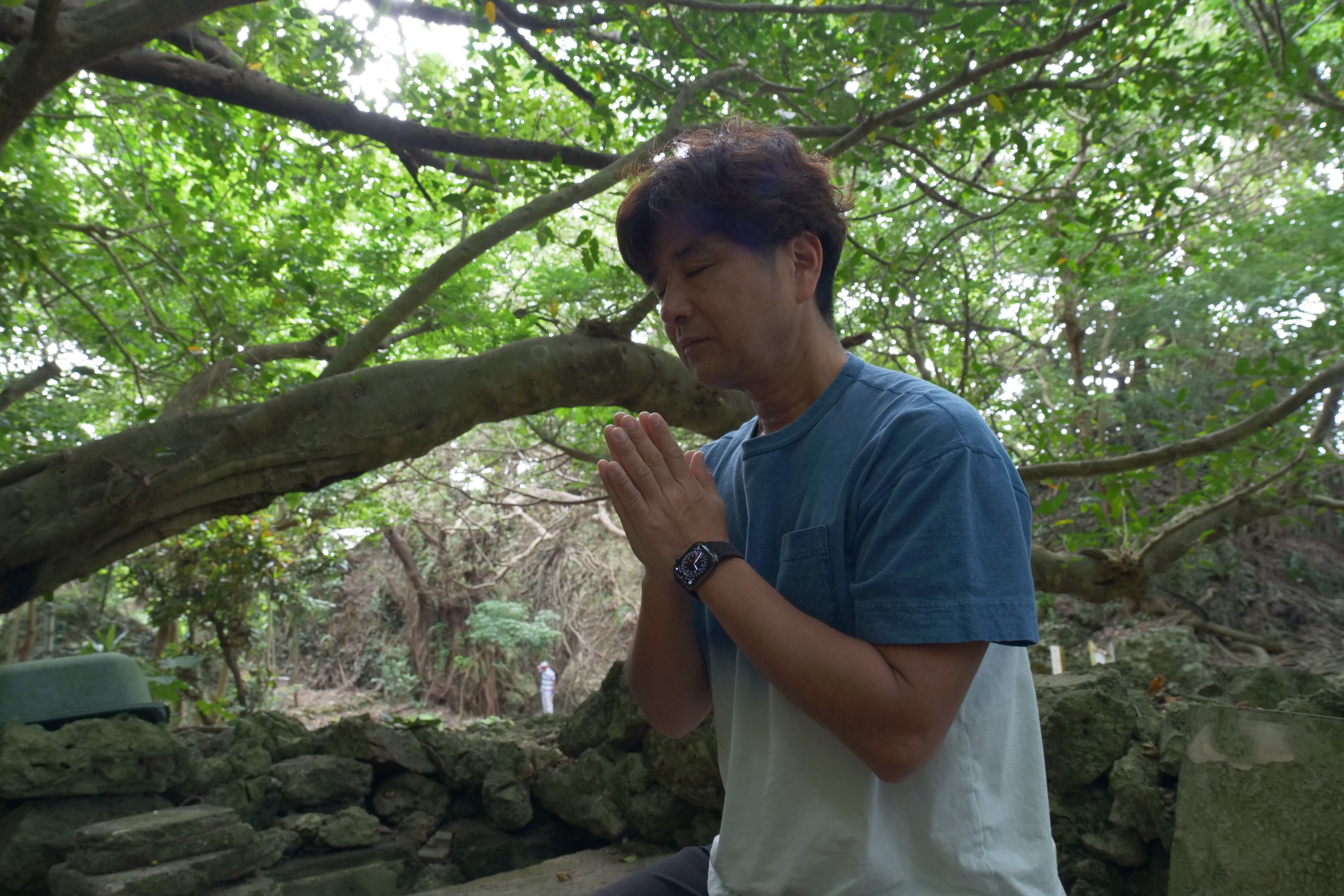 Meditation under banyan tree