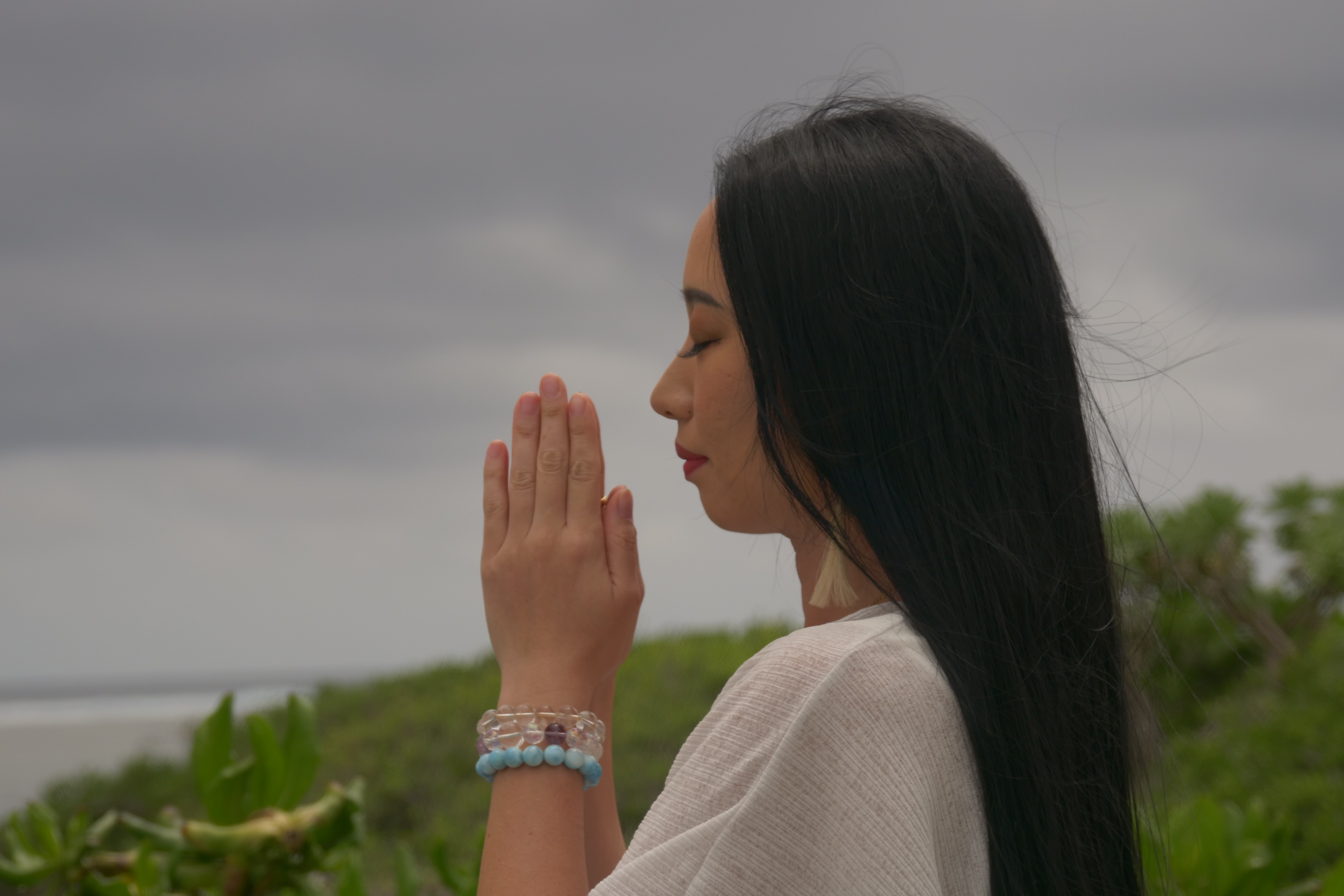 Sacred praying profile